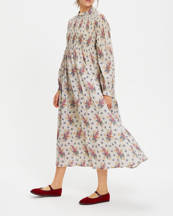 Chelly Dress in C&R Jack printed on Cotton Voile