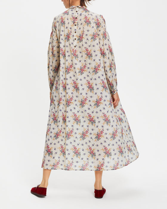 Chelly Dress in C&R Jack printed on Cotton Voile