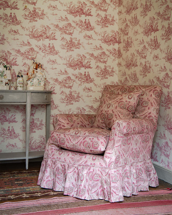 Martha Raspberry on White Linen