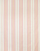 Multi Stripe Raspberry on White Linen