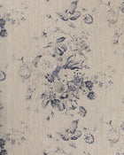 Constance Navy on Natural Linen