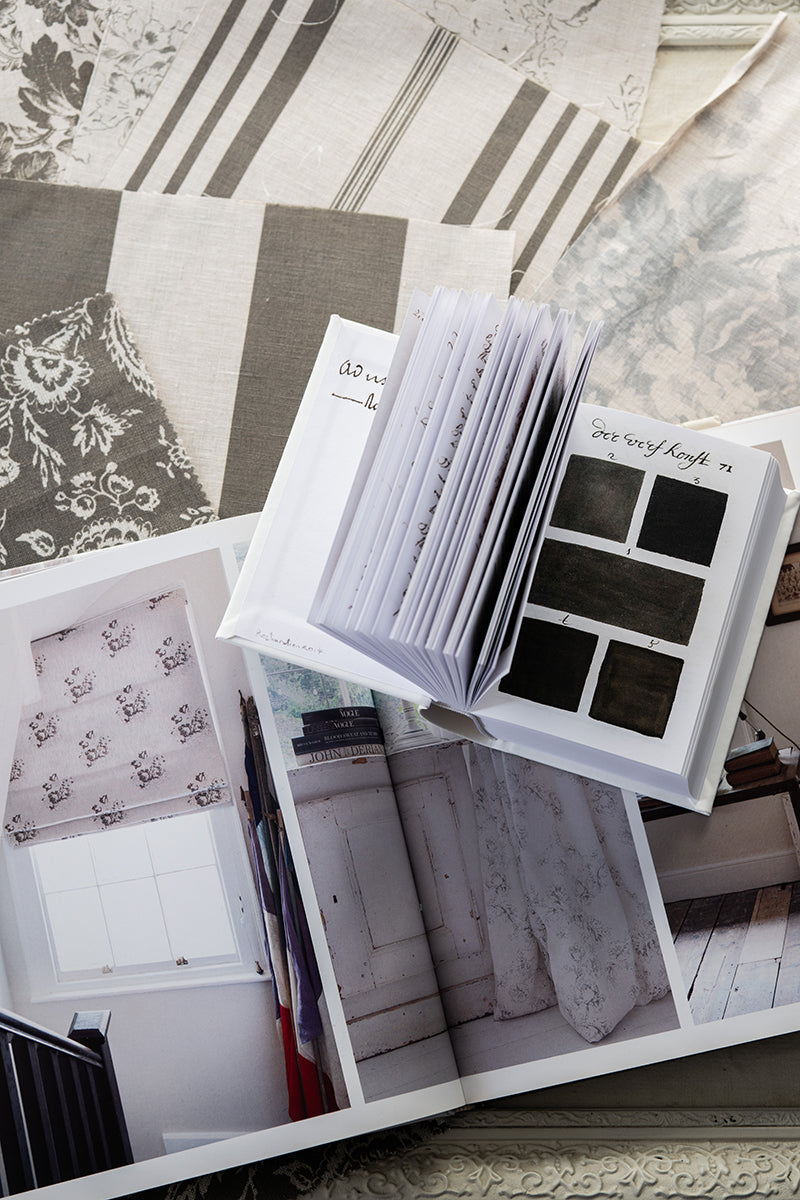 black and grey fabric prints