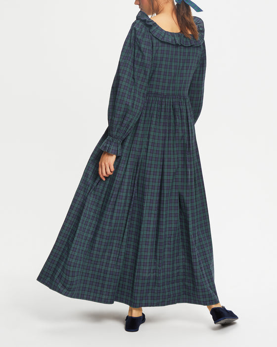 Alexa Dress in Blackwatch Tartan Voile