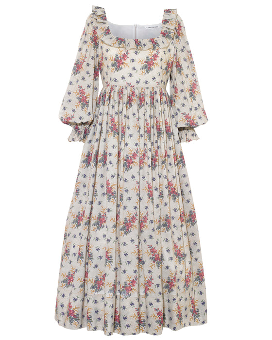 Alexa Dress in C&R Jack printed on Cotton Voile