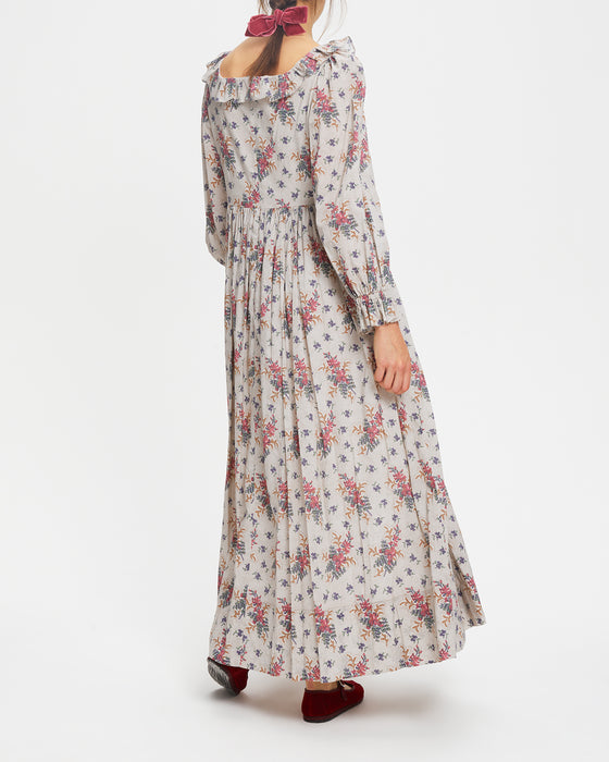 Alexa Dress in C&R Jack printed on Cotton Voile