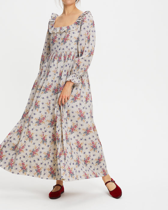 Alexa Dress in C&R Jack printed on Cotton Voile