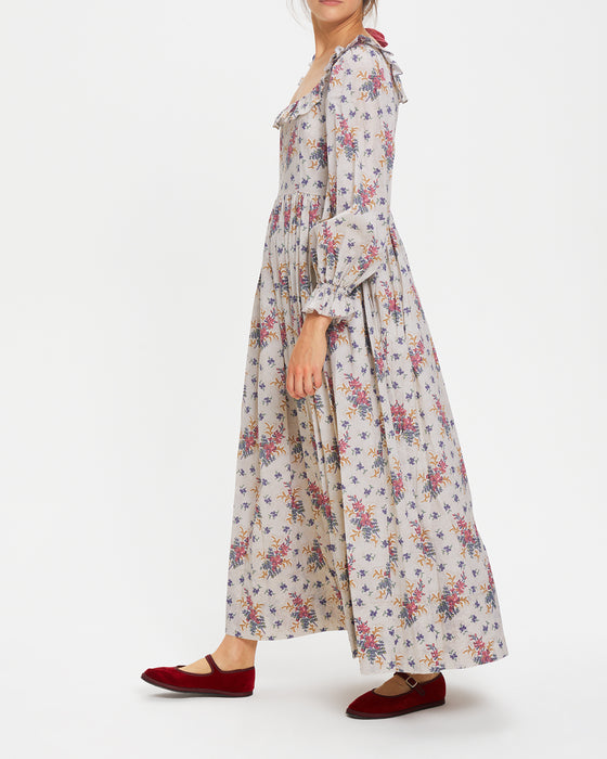 Alexa Dress in C&R Jack printed on Cotton Voile