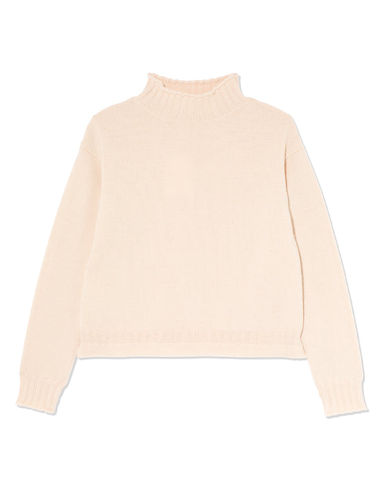 Archibald Sweater in Pale Pink Wool