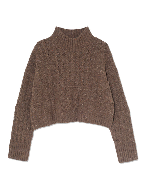 Arnold Sweater in Dark Brown Wool