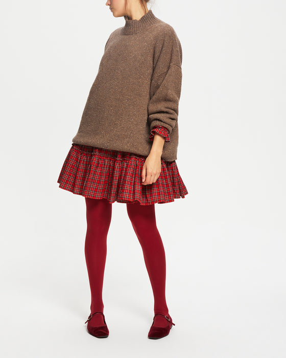 Ali Dress in Red Tartan Flannel