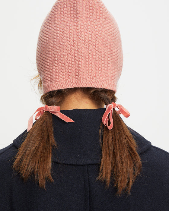 Belle Bonnet in Pink Cashmere