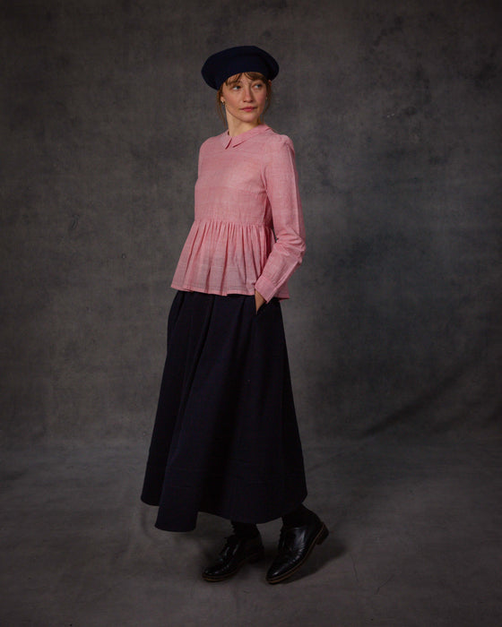Bermondsey Top in Hand Woven Red Stripe