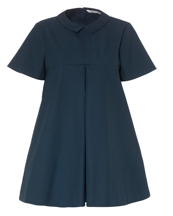 Bea Tunic Dress in Navy Cotton