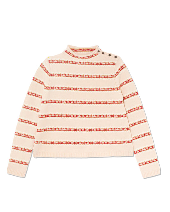 Beanie Sweater in Pink Wool
