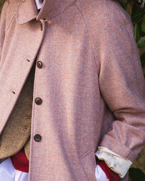 Eco Coat in Pale Pink Wool