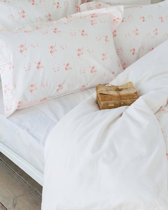 King Size Duvet Set in Catherine Rose Pink Cotton