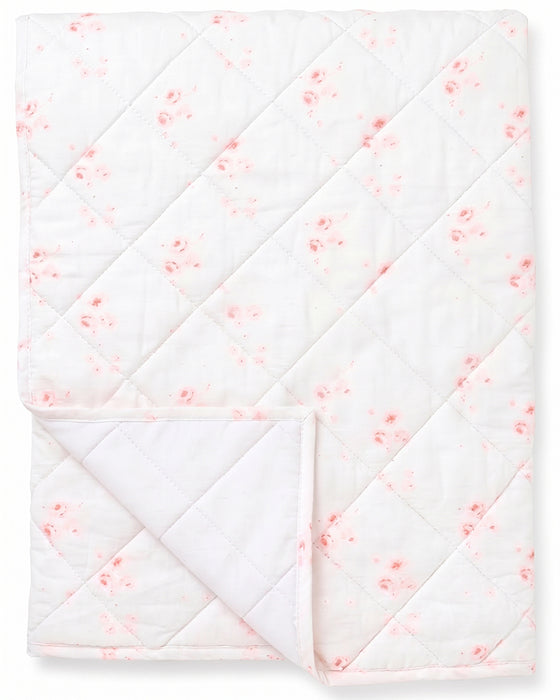Single Diamond Quilt in Catherine Rose Pink Cotton