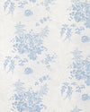 Blue floral pattern on a white background