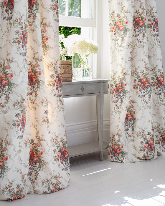 Christina Rose on Ivory White Linen