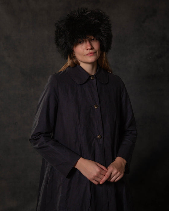 Dolly Coat in Navy Wax Cotton