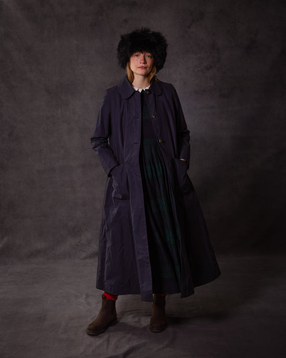 Dolly Coat in Navy Wax Cotton