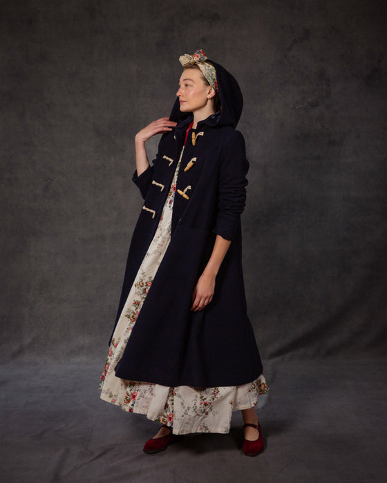 Duffle Coat in British Navy Lambswool