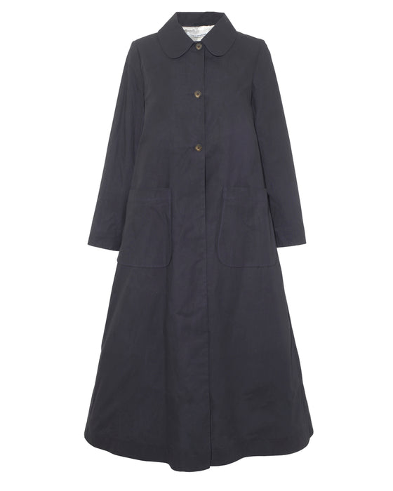 Dolly Coat in Navy Wax Cotton