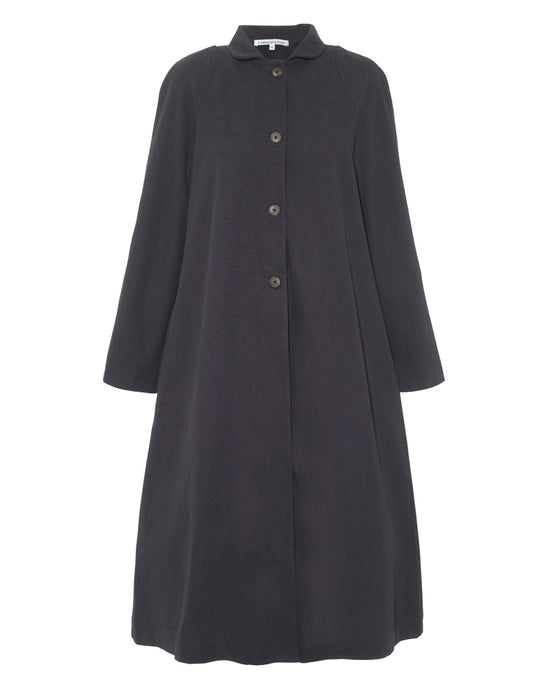 Dulcie Coat in Soft Navy Canvas