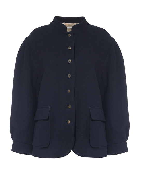 Earth Jacket in Navy British Lambswool