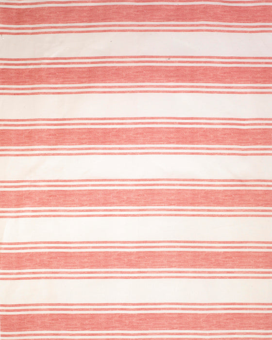 Faded Stripe on White Linen