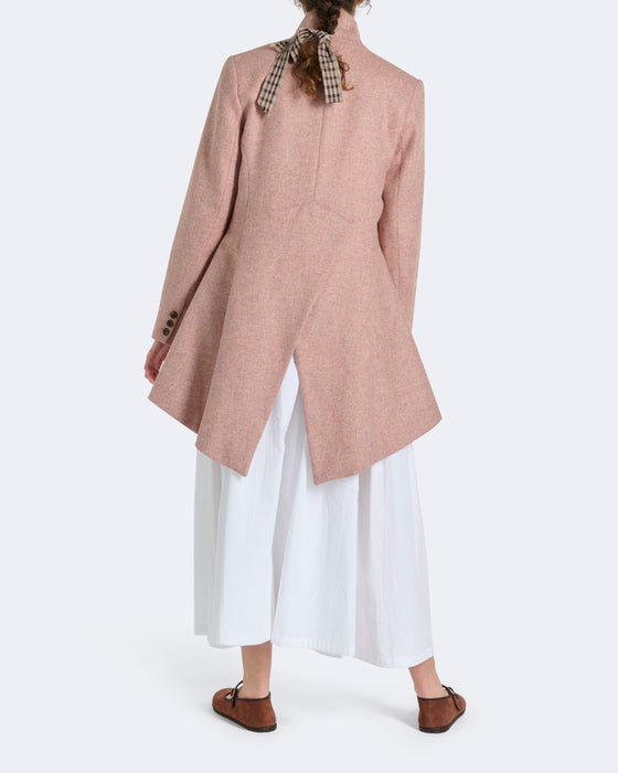 Flossie Frock Jacket in Pale Pink Wool