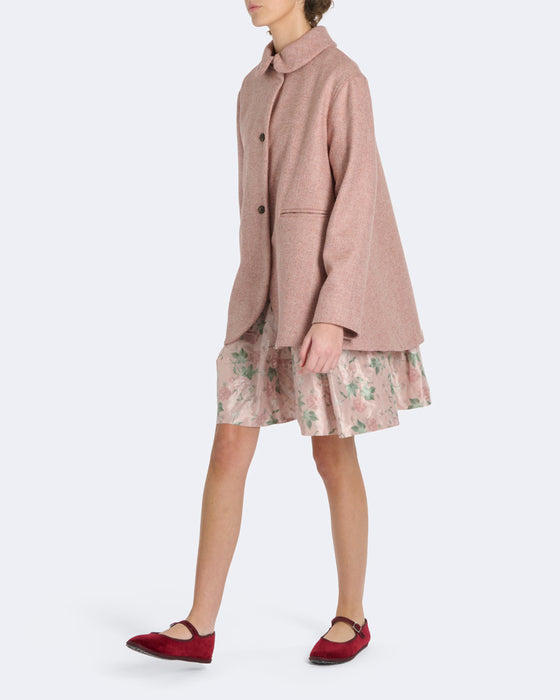 Frances Jacket in Pale Pink Wool