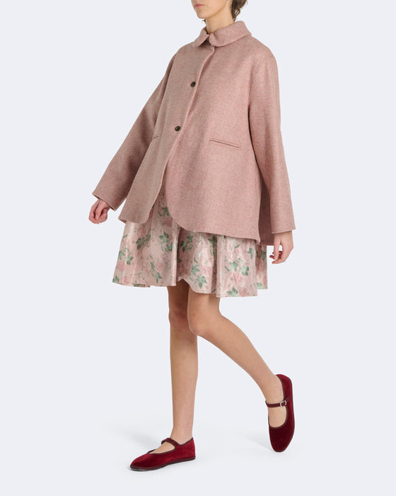Frances Jacket in Pale Pink Wool
