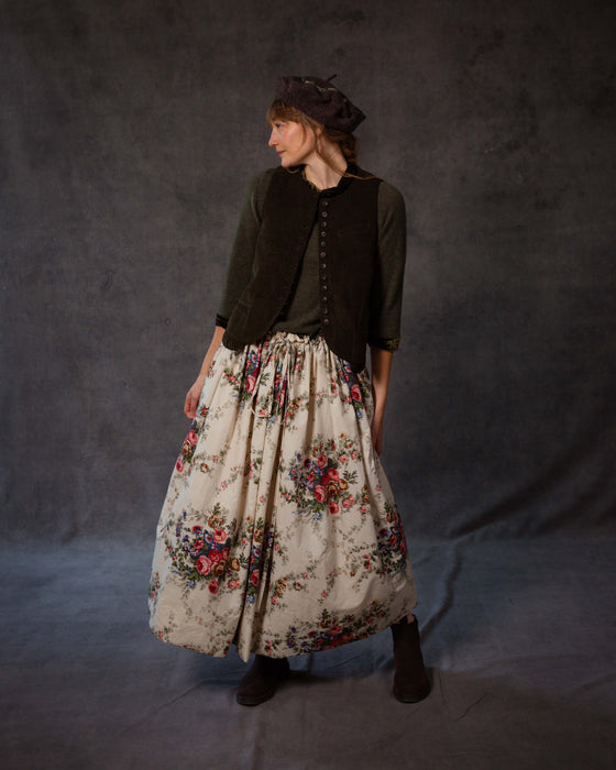 Reversible Skirt in Christina Rose Print