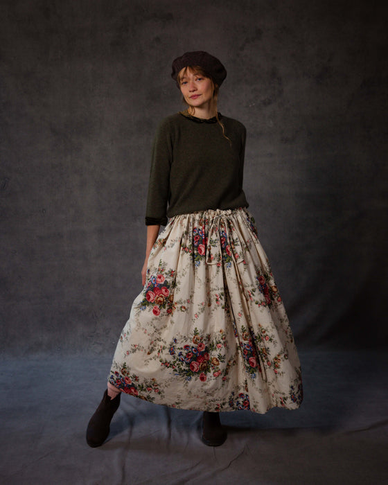 Reversible Skirt in Christina Rose Print