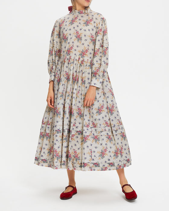 Hermie Dress in C&R Jack printed on Cotton Voile