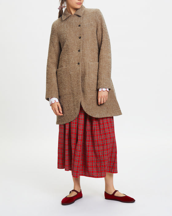 Innocent Coat in Brown Wool