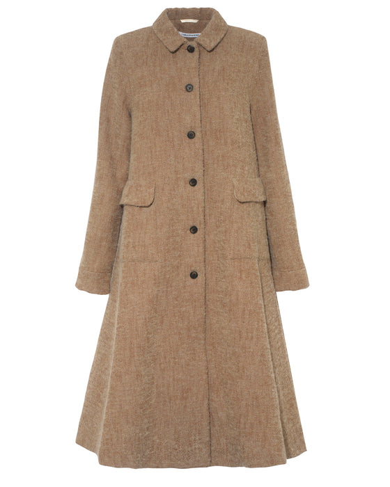 Iris Coat in Brown Wool