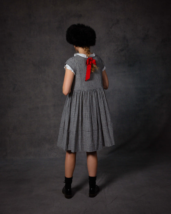 Jacqueline Dress in Hand Woven Check