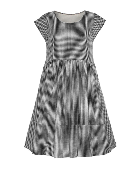 Jacqueline Dress in Hand Woven Check