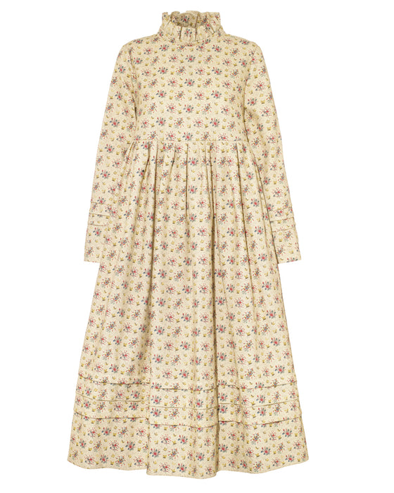Lexirose Dress in C&R Earl printed on Cotton Cord
