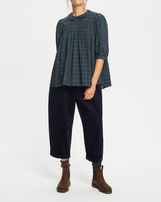 Livi Shirt in Blackwatch Tartan Voile