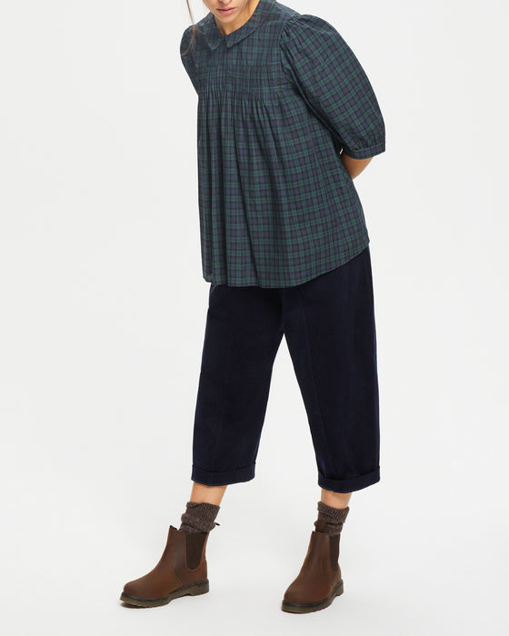 Livi Shirt in Blackwatch Tartan Voile