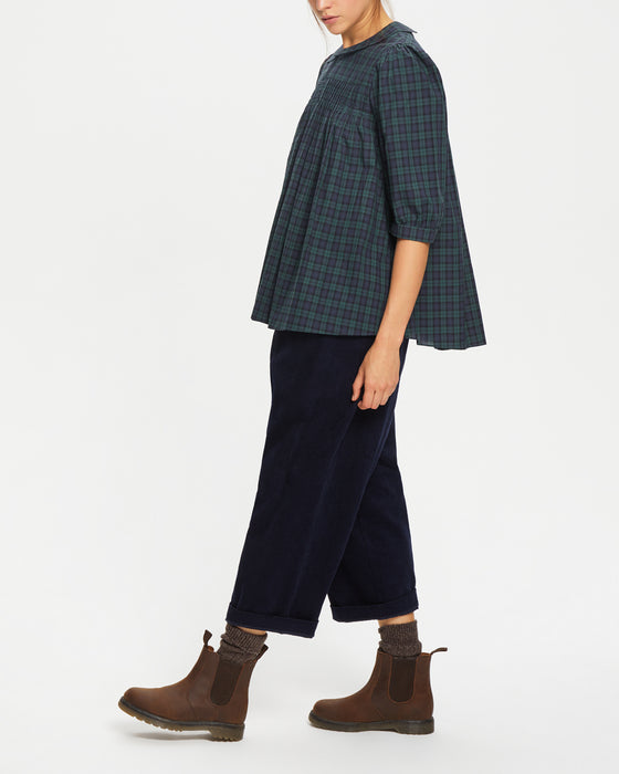 Livi Shirt in Blackwatch Tartan Voile