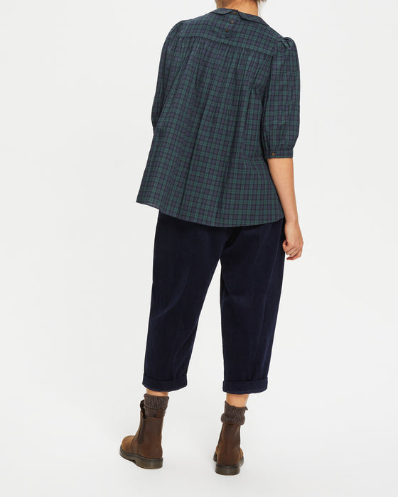 Livi Shirt in Blackwatch Tartan Voile