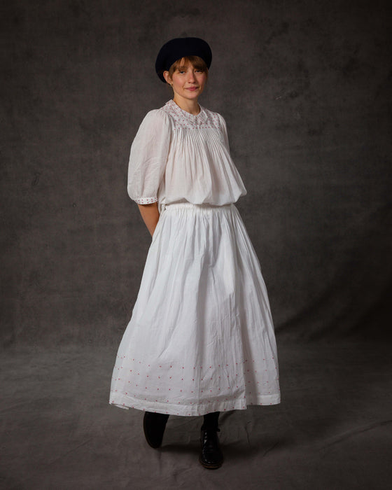 Cabbage Skirt in Hand Stitched French Knot