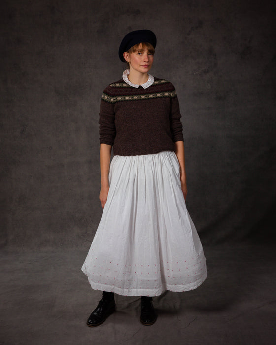 Cabbage Skirt in Hand Stitched French Knot