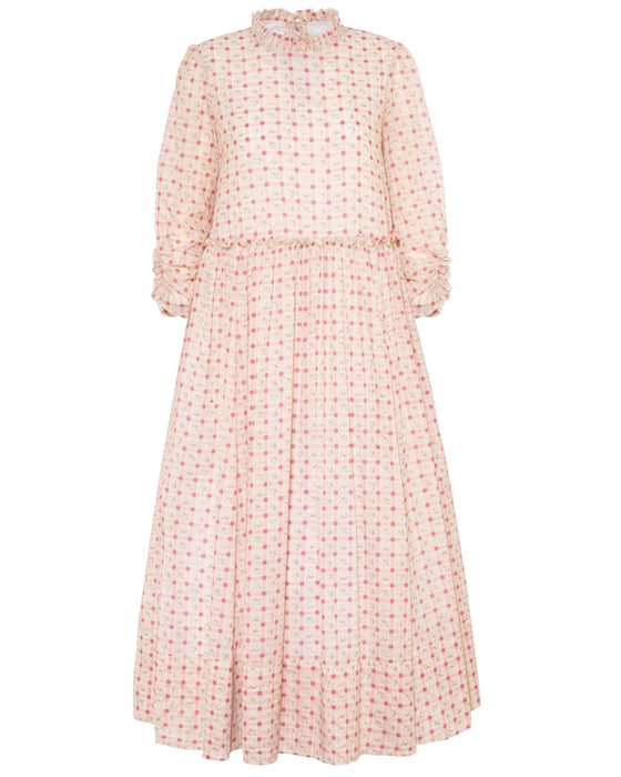 Lola Dress in C&R Checky Cotton Voile