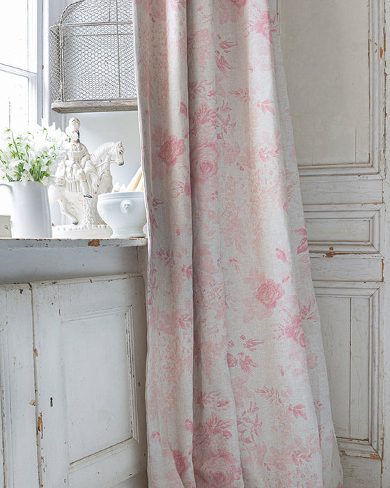 Mary Pink on Natural Linen