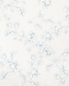 Blue floral pattern on a white background